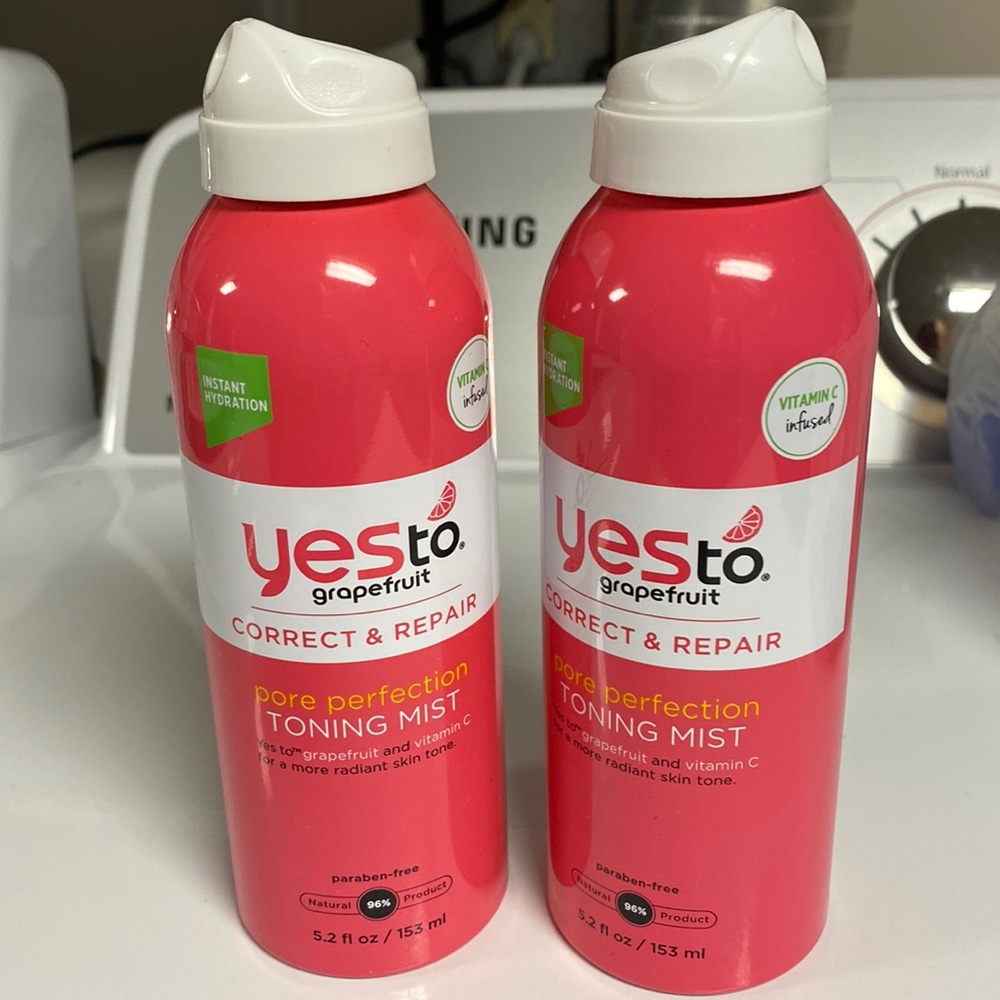 2 pack Yes to Grapefruit - Pore Perfection Toning Mist Hydration Make up Setting
